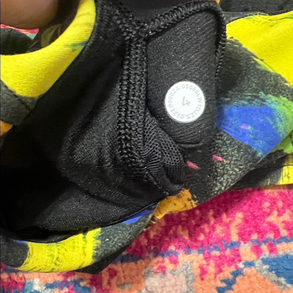 Lululemon Wunder Train racerback tank top size 4 Multicolor sports bra - Picture 6 of 7